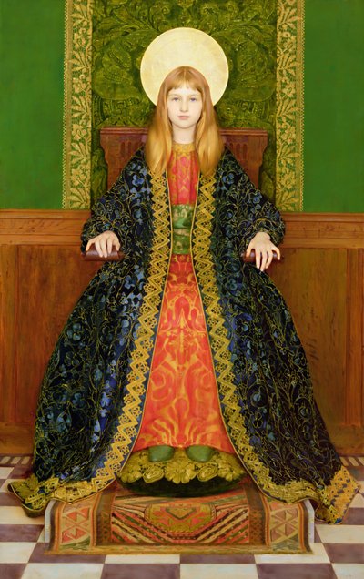 The Child Enthroned by Thomas Cooper Gotch